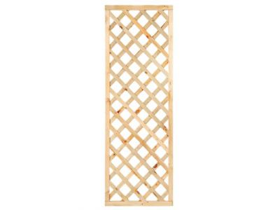 Grenen trellisscherm | Breedte 60 cm | Hoogte 180 cm | Diagonaal met lijst