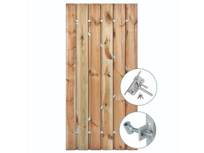 Grenen poort | Hoogte 190 cm | Incl. hang & sluitwerk