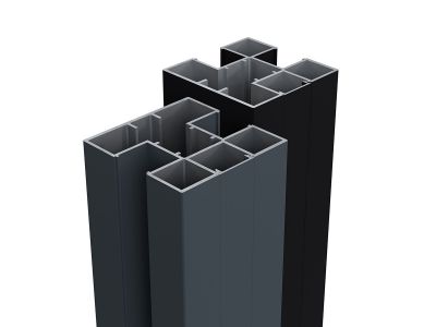 Aluminium paal | Boston | 7,5 x 7,5 cm | Lengte 300 cm